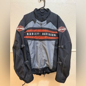 Harley Davidson Switchback Motorcycle Biker 2 in 1 Jacket XL Black